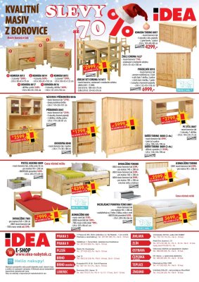 akční leták IDEA nábytek 1.12.2018-14.12.2018