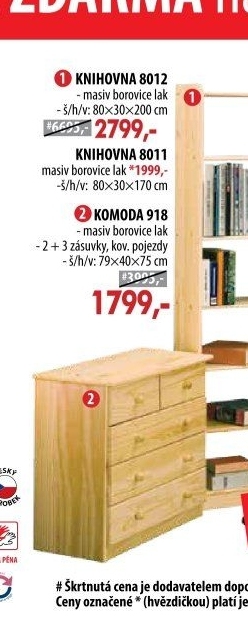 Knihovna 8012 lakovaná