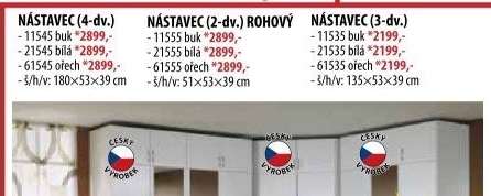 Nástavec ESO 4dveřový 11545 buk