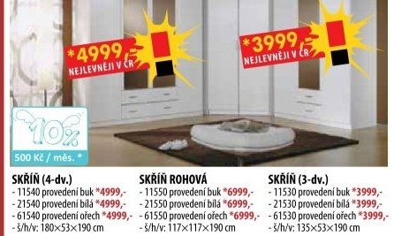 Skříň ESO 4dveřová 11540 buk
