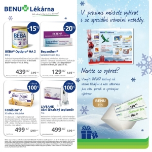 akční leták BENU Lékárna 1.12.2018-31.12.2018
