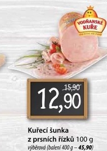 Šunka kuřecí prsní Vodňanské kuře