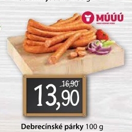 Párky debrecínské Maso uzeniny Písek