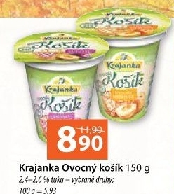 Jogurt ochucený Ovocný košík Krajanka