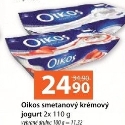 Ochucený jogurt řecký Oikos Danone