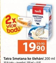 Smetana ke šlehání Tatra