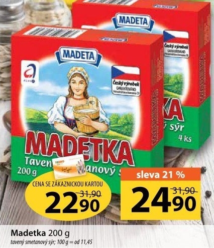 Sýr tavený smetanový Madetka