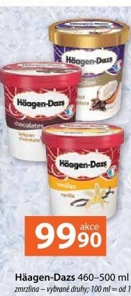 Zmrzlina v kelímku Häagen-Dazs