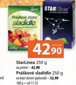 Práškové sladidlo na pečení Starlinea Fan
