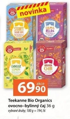 Čaj ovocno-bylinný bio Organics Teekanne