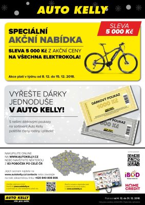akční leták Auto Kelly 4.12.2018-31.12.2018