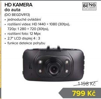 Kamera do auta Full HD Beng