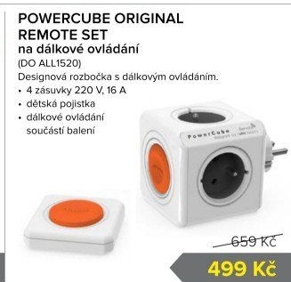 Rozbočovací zásuvka na dálkové ovládání Remote PowerCube Allocacoc