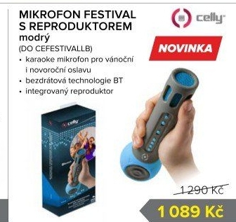 Bluetooth reproduktor a mikrofon Celly
