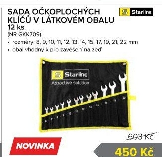 Očkoploché klíče Starline