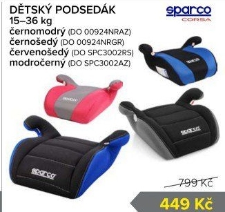 Podsedák do auta Sparco