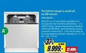 DIN 28431 MYČKA 60CM VEST.BEKO