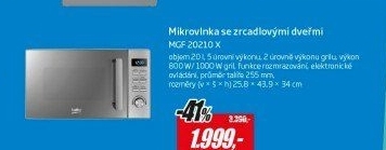 MGF 20210X MIKROVLNNÁ TROUBA S GR. BEKO