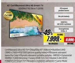 UE43NU7192 LED ULTRA HD LCD TV SAMSUNG