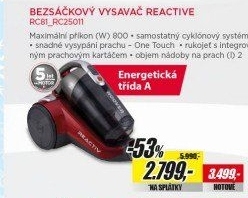 RC 81 RC25011 VYSAVAČ BEZSÁČKOVÝ HOOVER