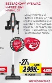 HF18RXL 011 AKU TYČ. VYSAVAČ 2v1 HOOVER
