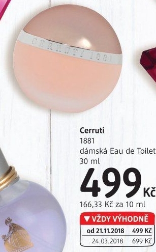 Toaletní voda dámská 1881 Cerruti