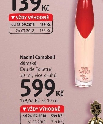 Toaletní voda dámská Naomi Campbell