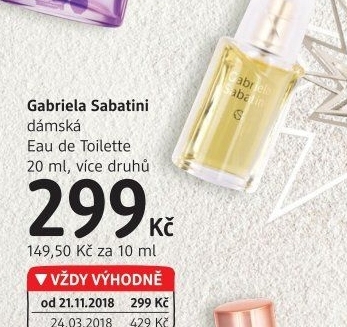 Toaletní voda dámská Gabriela Sabatini