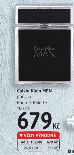 Toaletní voda pánská Man Calvin Klein