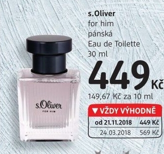 Toaletní voda pánská For Hims.Oliver
