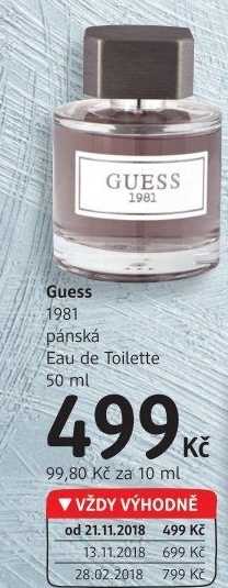 Toaletní voda pánská 1981 Guess