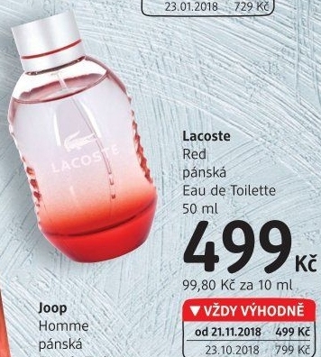 Toaletní voda pánská Red Lacoste