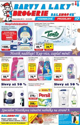 akční leták Barvy a laky drogerie 6.12.2018-22.12.2018