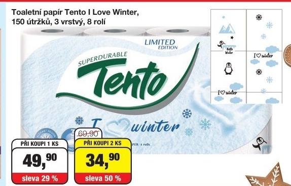 Toaletní papír 3vrstvý Tento