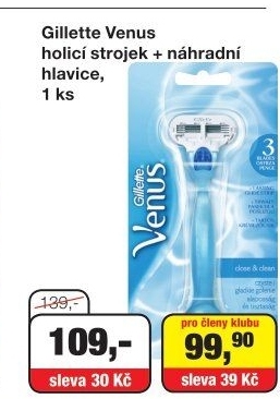 Holicí strojek dámský Breeze Gillette Venus