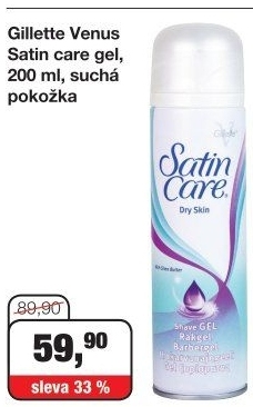 Gel na holení dámský Satin Care Gillette