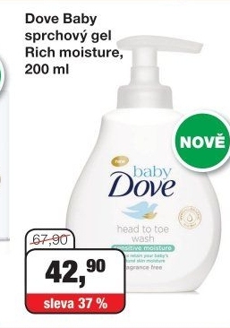 Mycí gel Baby Dove