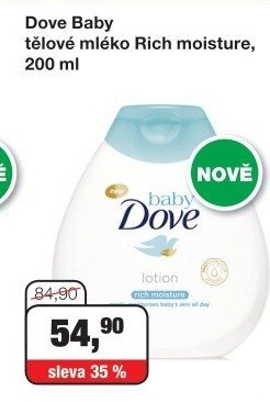 Tělové mléko Baby Dove