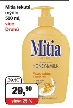 Tekuté mýdlo Mitia