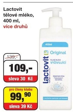 Tělové mléko Lactovit
