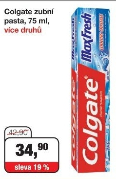 Pasty na zuby Colgate