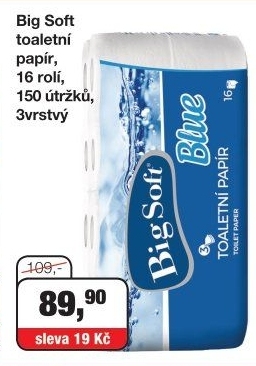 Toaletní papír 3vrstvý Big Soft