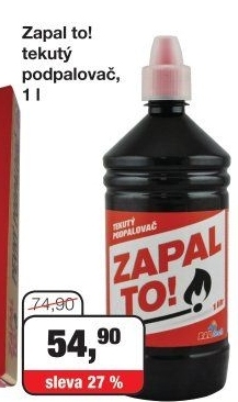Tekutý podpalovač Zapal to! Balhome