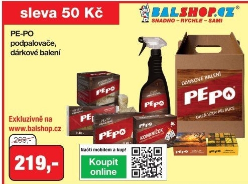 Podpalovače Pe-Po - dárkové balení