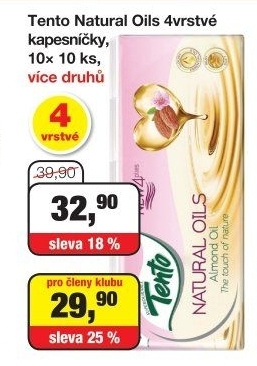 Papírové kapesníčky 4vrstvé Tento