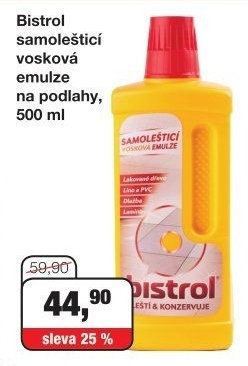Emulze vosková samoleštící Bistrol