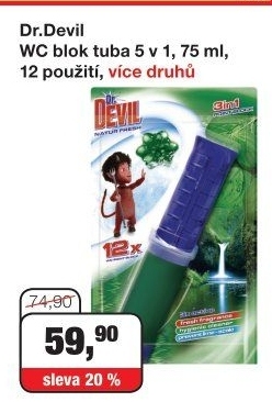 WC blok bodový 5v1 Dr. Devil