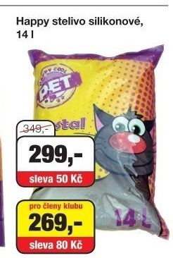 Stelivo pro kočky silikátové Happy Cool Pet