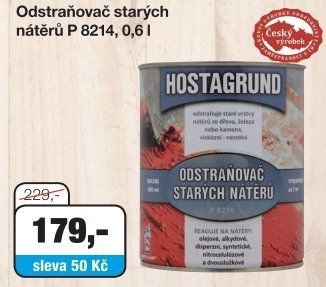 Odstraňovač starých nátěrů Barvy a laky Hostivař