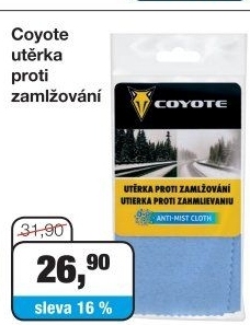 Utěrka proti zamlžení oken Coyote